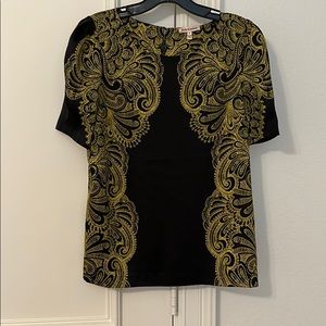 Juicy Couture black and gold top